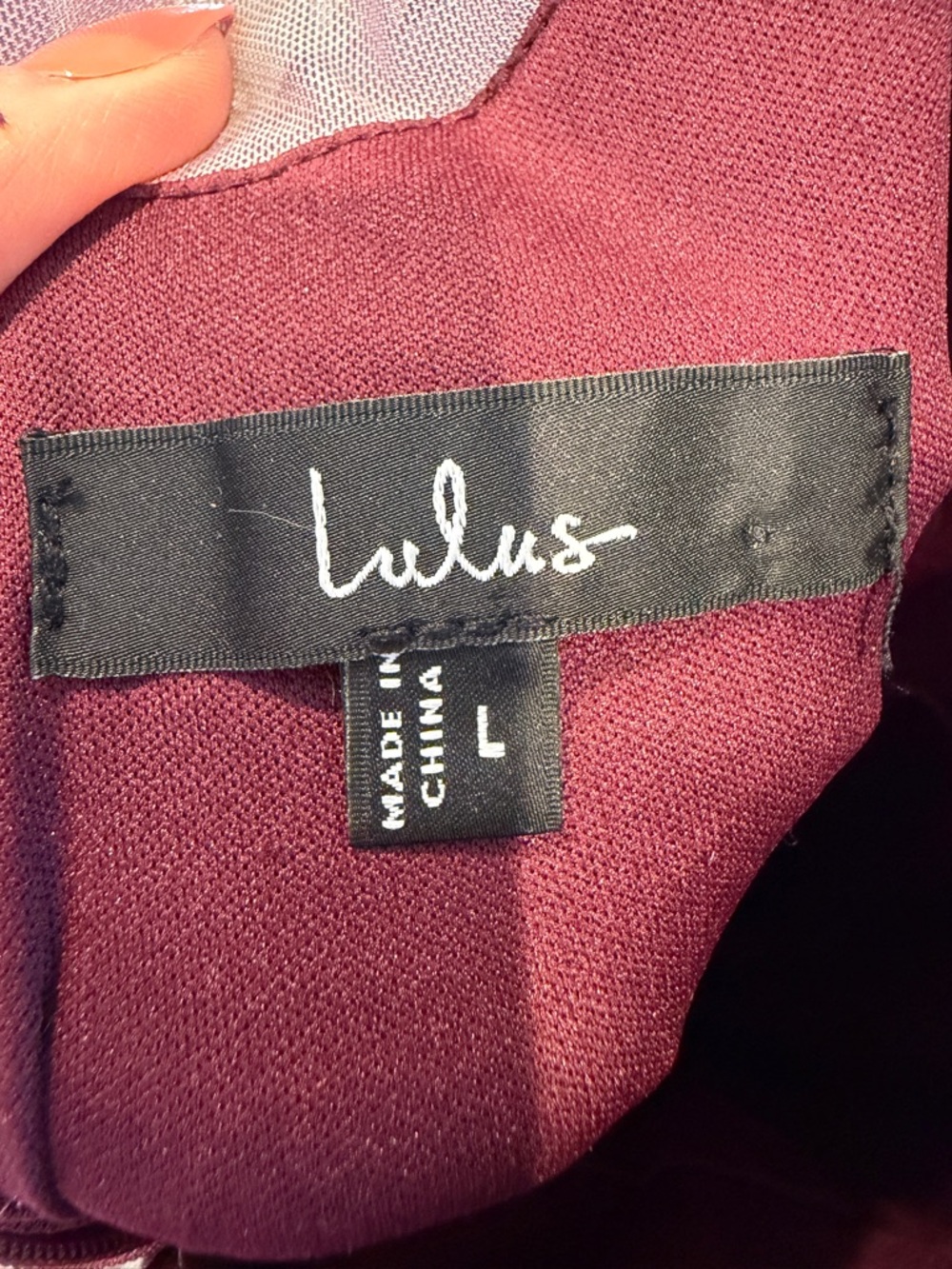 LIKE NEW Lulu's Plum & Pink Floral Long-Sleeve Ruched Midi Dress - Picture 10 of 10